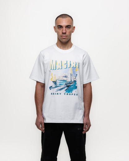 Magiri Voyage Printed T-Shirt 'White' — White — Size S — Top View