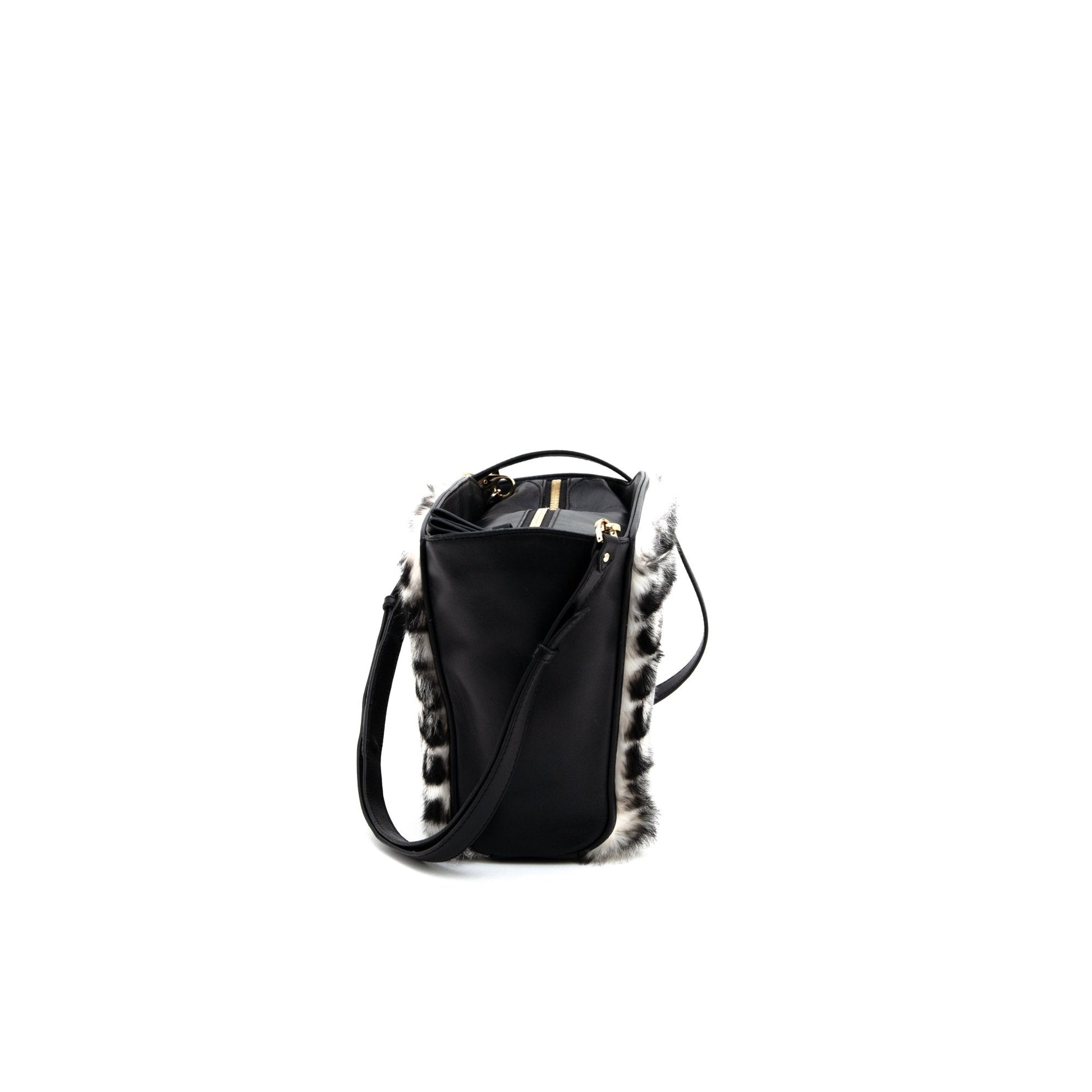 Aspinal of London Tote Marylebone Shoulder Bag - Small in Black, Leather — Back View