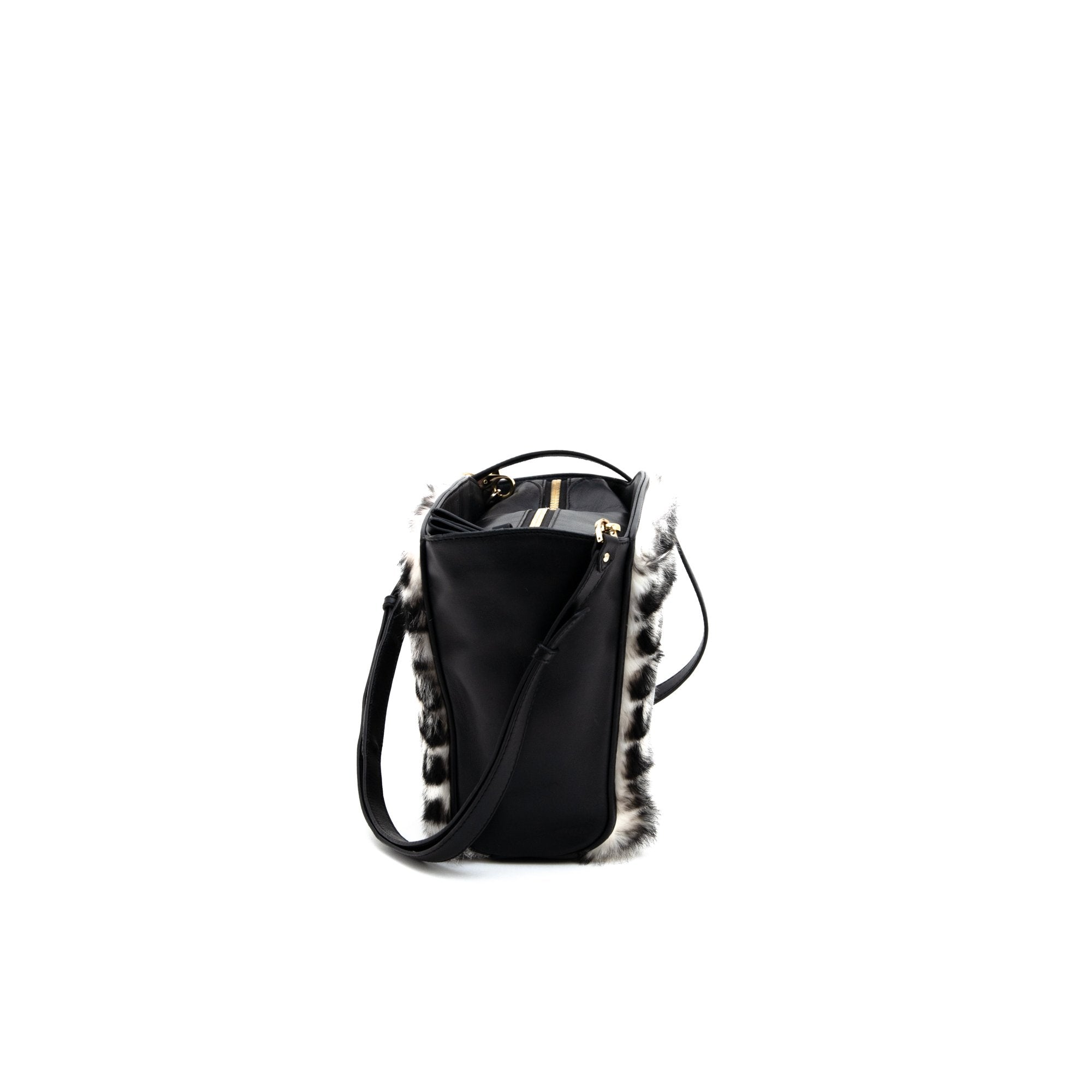 Aspinal of London Tote Marylebone Shoulder Bag - Small in Black, Leather — Back View