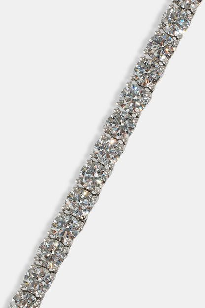 Cernucci Tennis Chain - 5mm - White — 16" — Top View