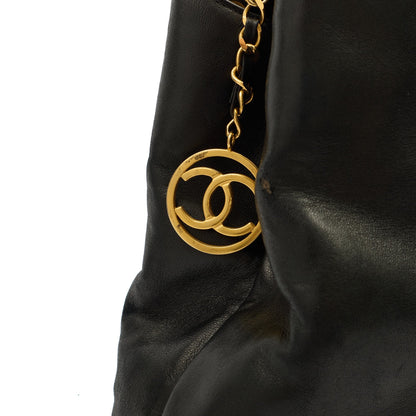 Chanel Tote Vintage Tote in Black, Lambskin Leather — Lifestyle View