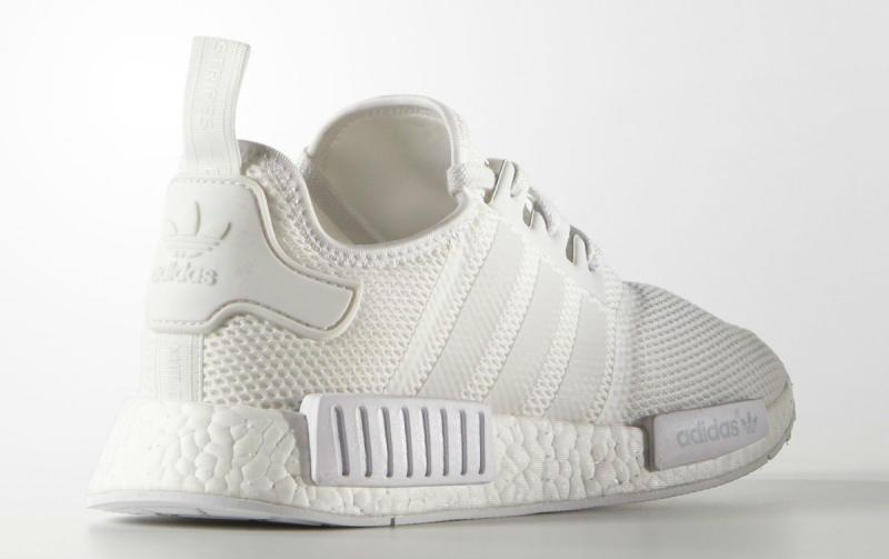adidas NMD Runner - Triple White — UK 3.5 | EU 36 | US 4 — Back View