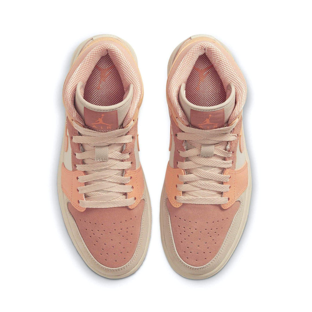 Air Jordan 1 Wmns Mid 'Apricot' — UK 2.5 | EU 35.5 | US 5 — Back View
