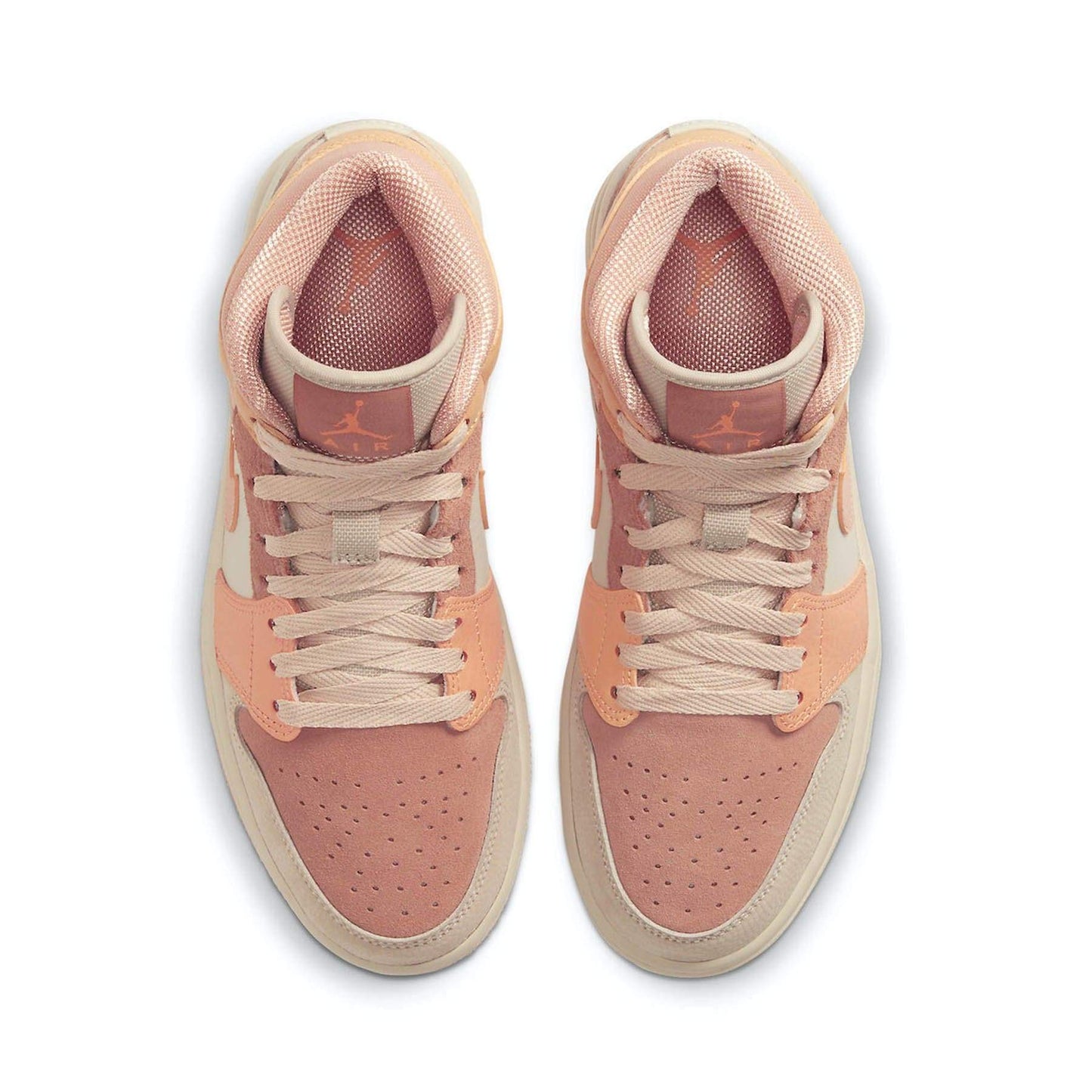 Air Jordan 1 Wmns Mid 'Apricot' — UK 2.5 | EU 35.5 | US 5 — Back View