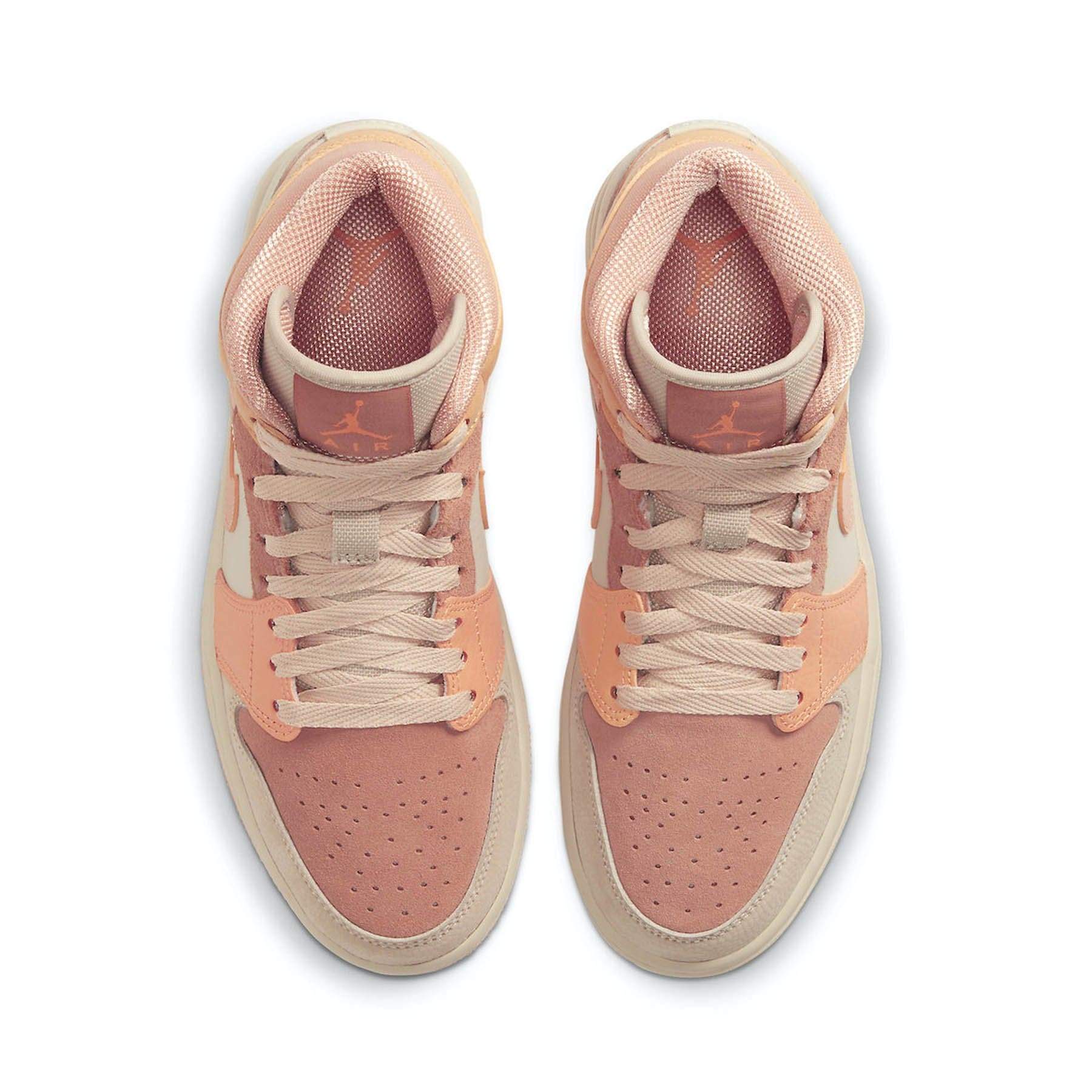 Air Jordan 1 Wmns Mid 'Apricot' — UK 2.5 | EU 35.5 | US 5 — Back View