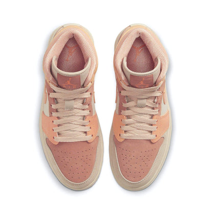 Air Jordan 1 Wmns Mid 'Apricot' — UK 2.5 | EU 35.5 | US 5 — Back View
