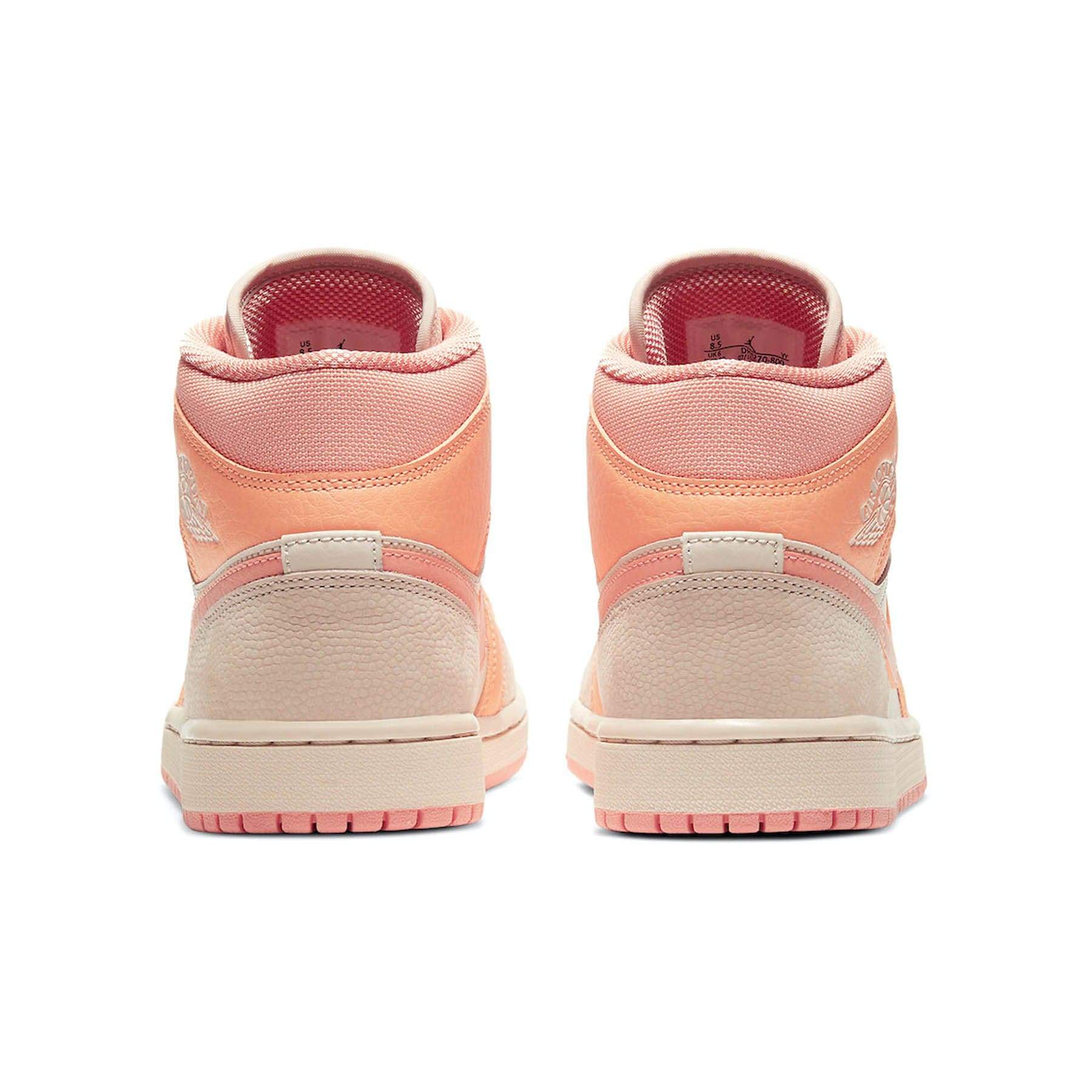 Air Jordan 1 Wmns Mid 'Apricot' — UK 2.5 | EU 35.5 | US 5 — Top View