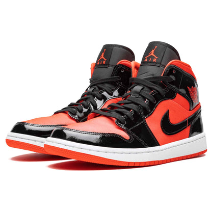 Air Jordan 1 Wmns Mid 'Hot Punch' — UK 2.5 | EU 35.5 | US 5 — Side View