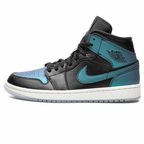 Air Jordan 1 Mid Wmns 'Metallic Turquoise' — UK 2.5 | EU 35.5 | US 5 — Front View