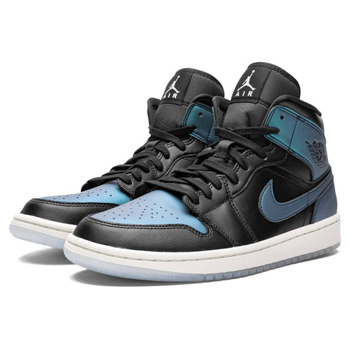 Air Jordan 1 Mid Wmns 'Metallic Turquoise' — UK 2.5 | EU 35.5 | US 5 — Side View