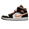 Air Jordan 1 Wmns Mid SE 'Peach Mocha' — UK 2.5 | EU 35.5 | US 5 — Front View