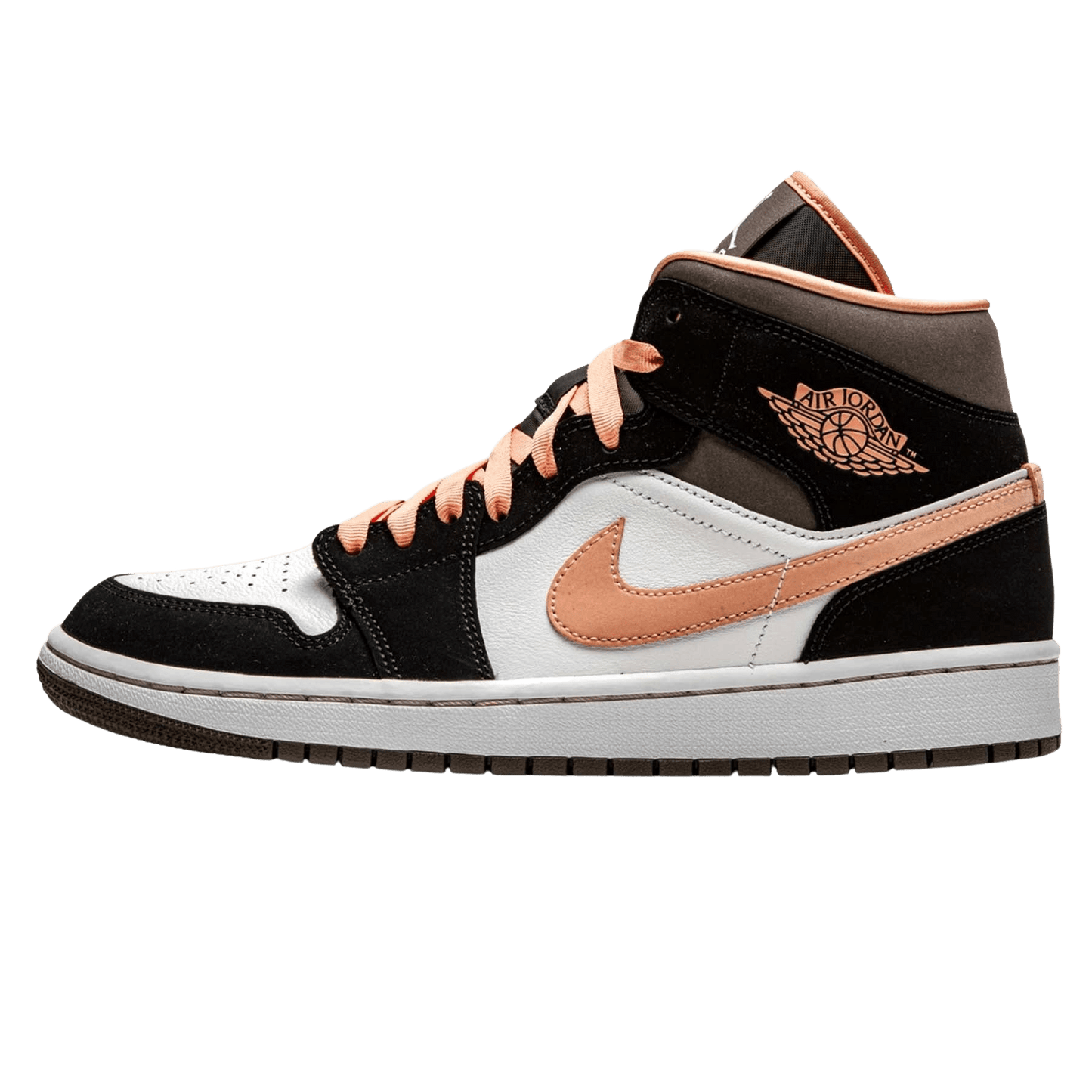 Air Jordan 1 Wmns Mid SE 'Peach Mocha' — UK 2.5 | EU 35.5 | US 5 — Front View