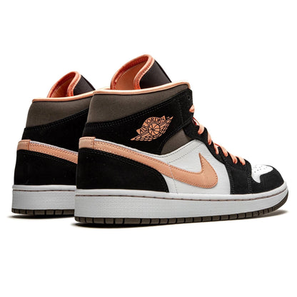 Air Jordan 1 Wmns Mid SE 'Peach Mocha' — UK 2.5 | EU 35.5 | US 5 — Back View