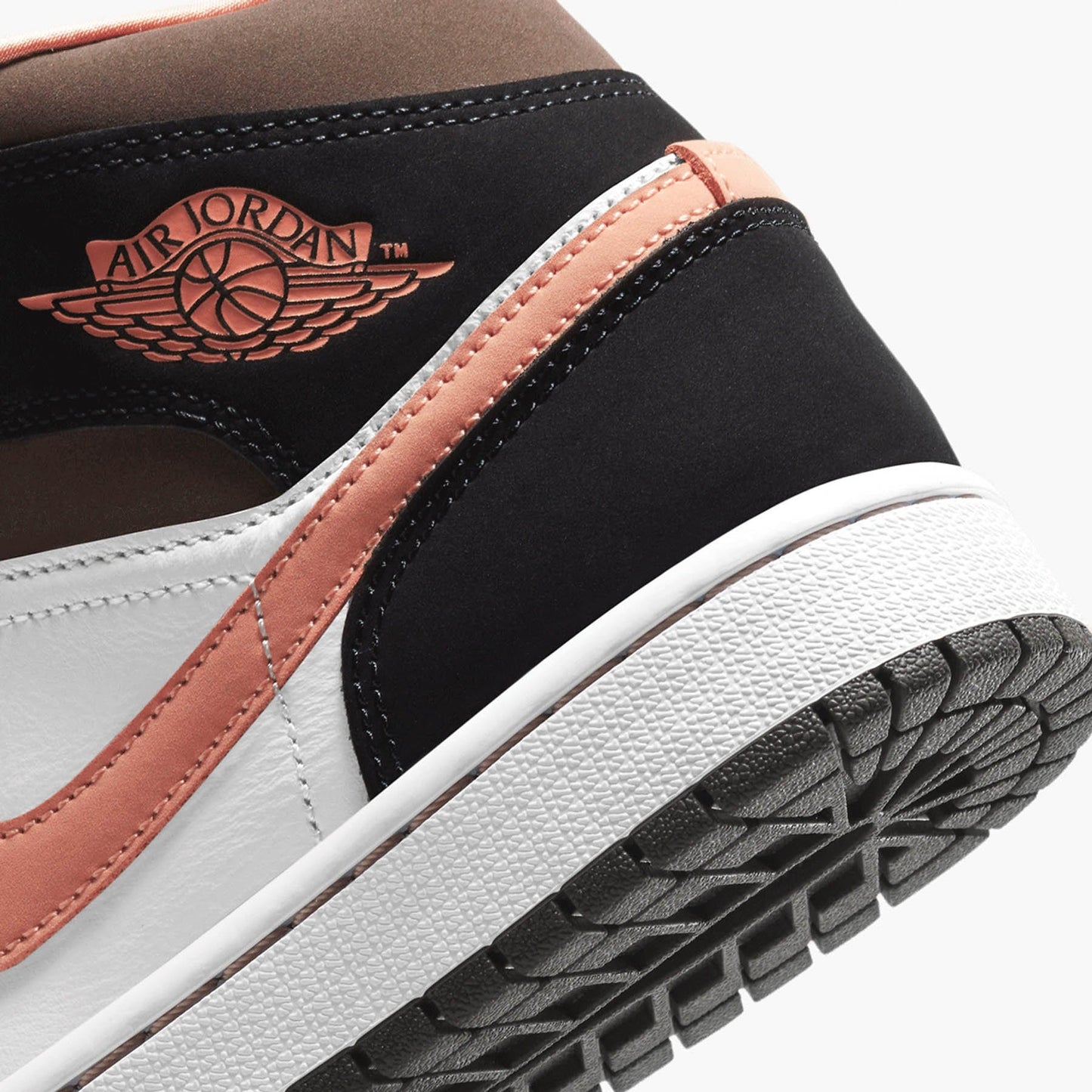 Air Jordan 1 Wmns Mid SE 'Peach Mocha' — UK 2.5 | EU 35.5 | US 5 — Detail View