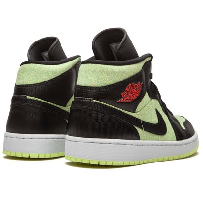 Air Jordan 1 Wmns Mid SE 'Black Barely Volt' — UK 2.5 | EU 35.5 | US 5 — Back View