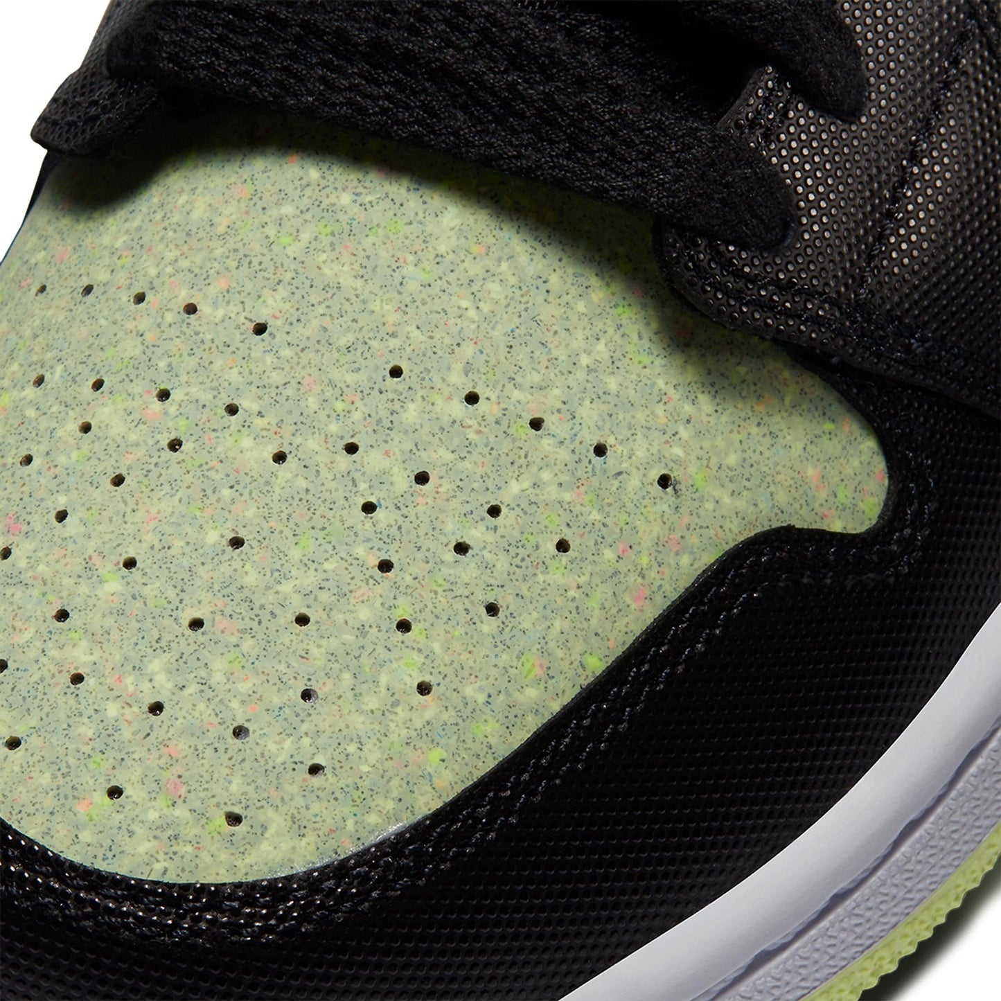 Air Jordan 1 Wmns Mid SE 'Black Barely Volt' — UK 2.5 | EU 35.5 | US 5 — Lifestyle View