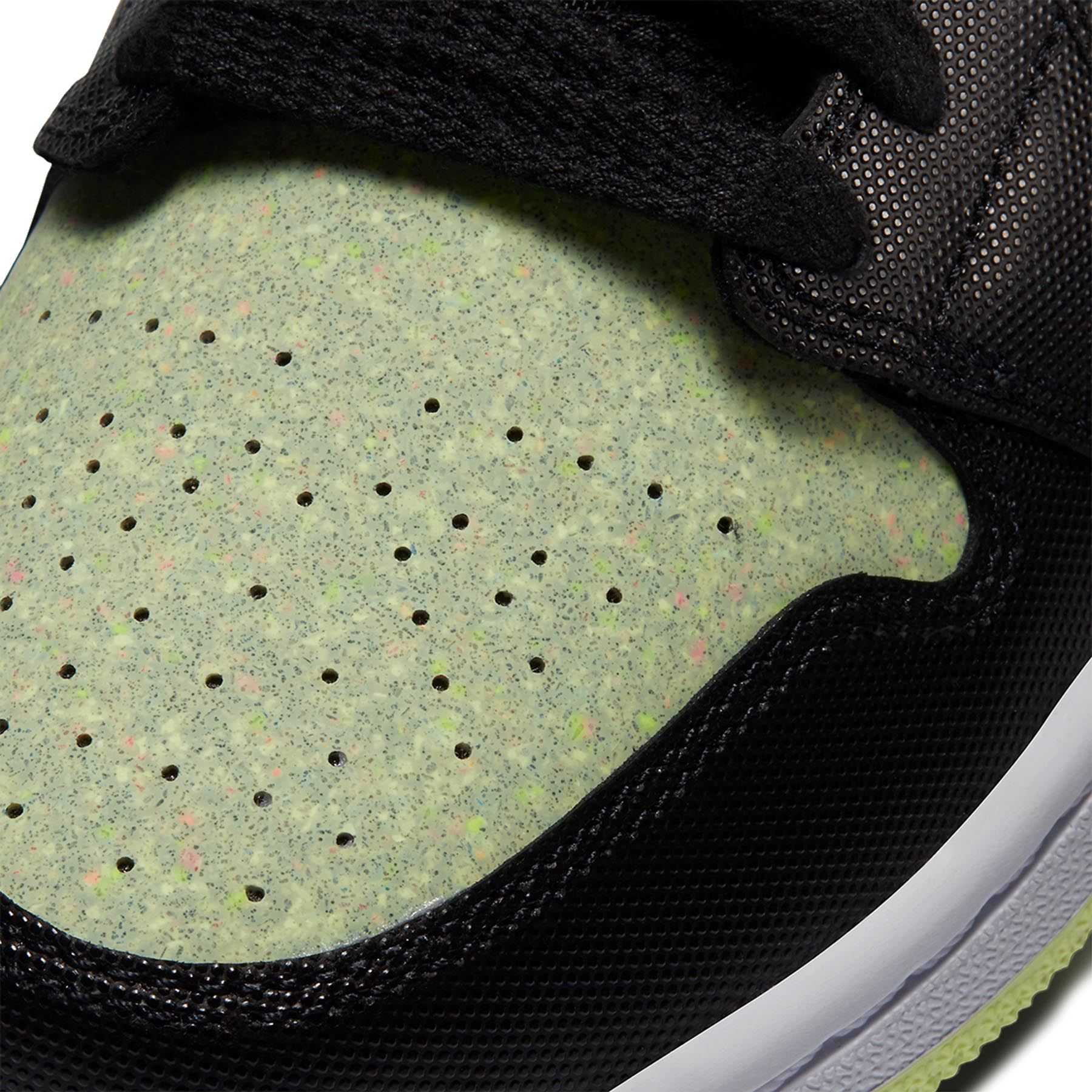 Air Jordan 1 Wmns Mid SE 'Black Barely Volt' — UK 2.5 | EU 35.5 | US 5 — Lifestyle View