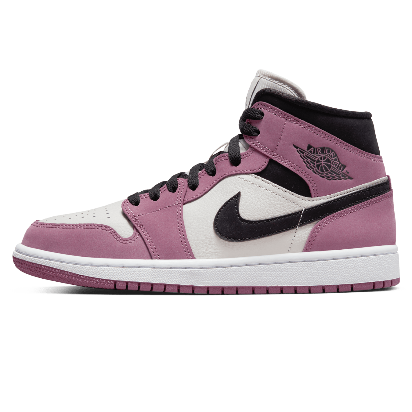 Air Jordan 1 Mid SE Wmns 'Berry Pink' — UK 2.5 | EU 35.5 | US 5 — Front View