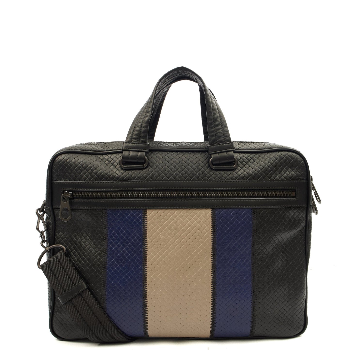 Bottega Veneta Tote Briefcase in Multi, Intrecciato Nappa — Front View