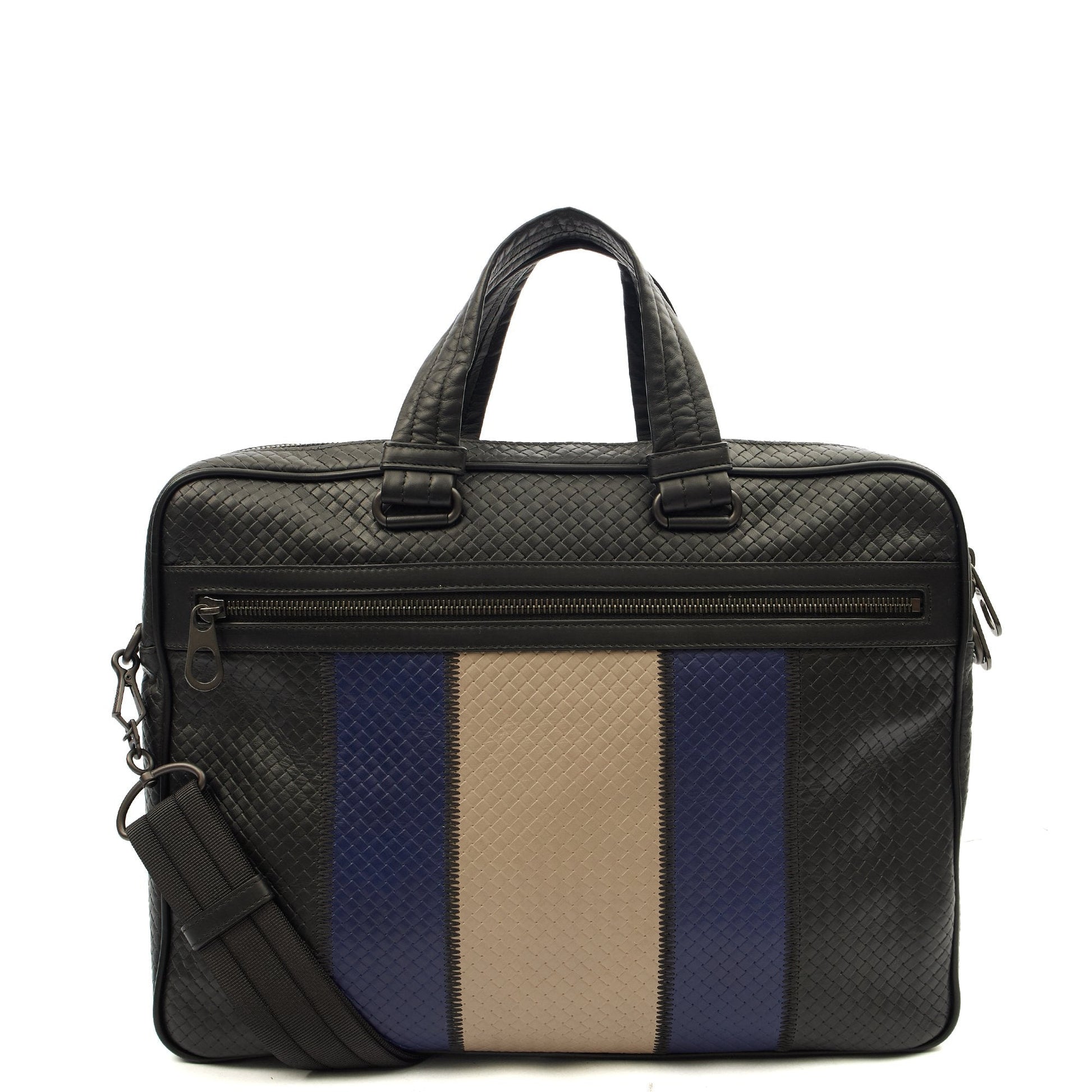 Bottega Veneta Tote Briefcase in Multi, Intrecciato Nappa — Front View