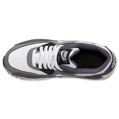 Nike Air Max 90 White-Cool Grey-Dark Grey — UK 3 | EU 35.5 | US 3.5 — Top View