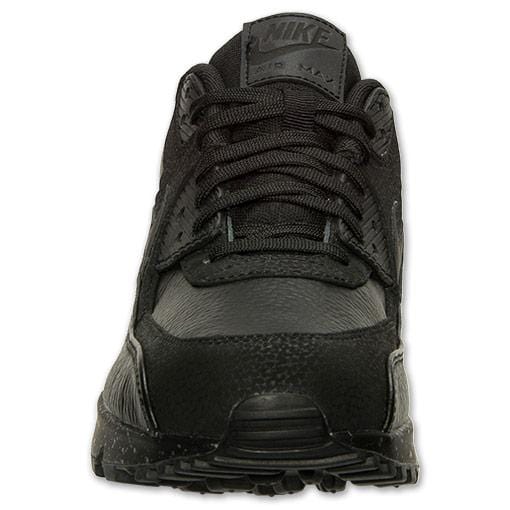 Nike Air Max 90 Premium Black-Metallic Silver — UK 3 | EU 35.5 | US 3.5 — Detail View