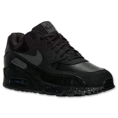 Nike Air Max 90 Premium Black-Metallic Silver — UK 3 | EU 35.5 | US 3.5 — Side View