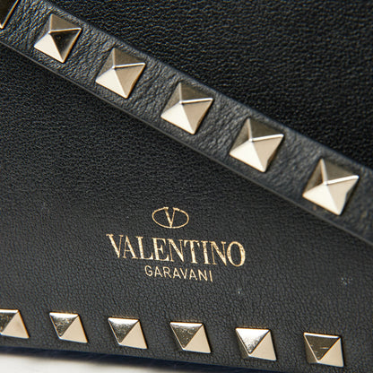 Valentino Cross Body Rockstud Crossbody Bag - Small in Black, Calfskin — Lifestyle View