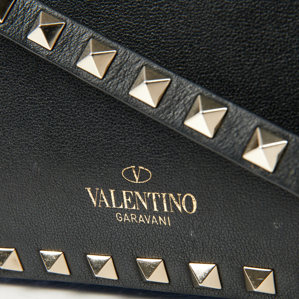 Valentino Cross Body Rockstud Crossbody Bag - Small in Black, Calfskin — Alternate View 13