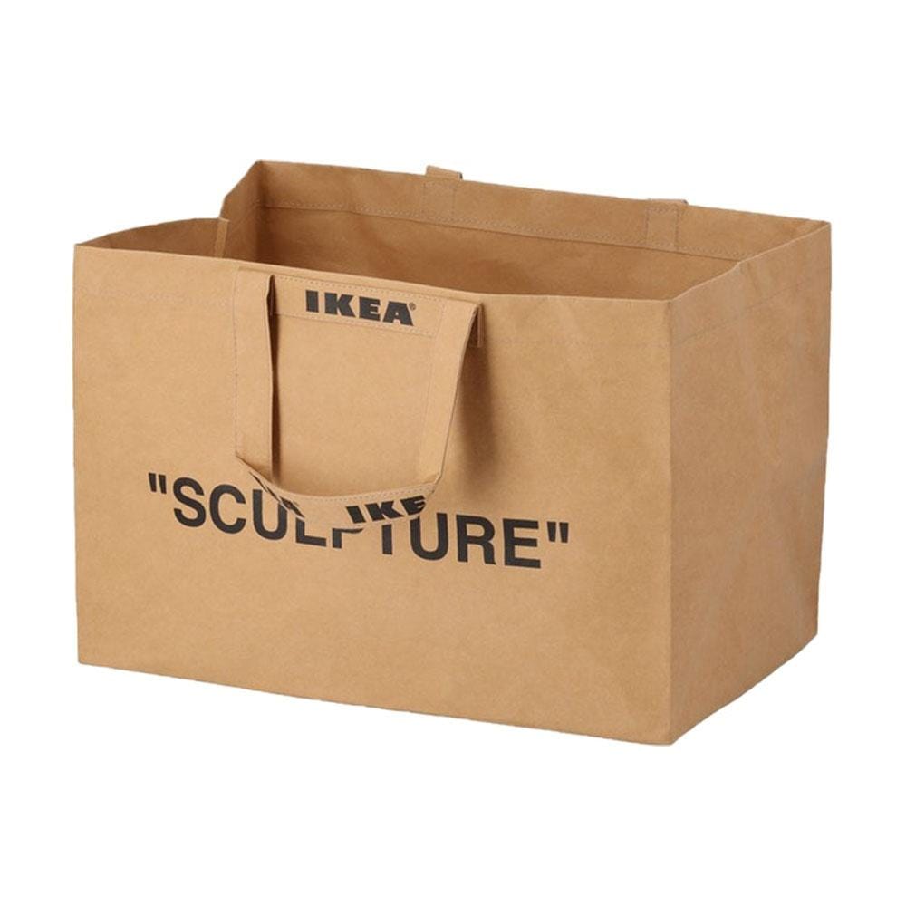 Virgil Abloh x IKEA MARKERAD Large Bag Brown — Front View