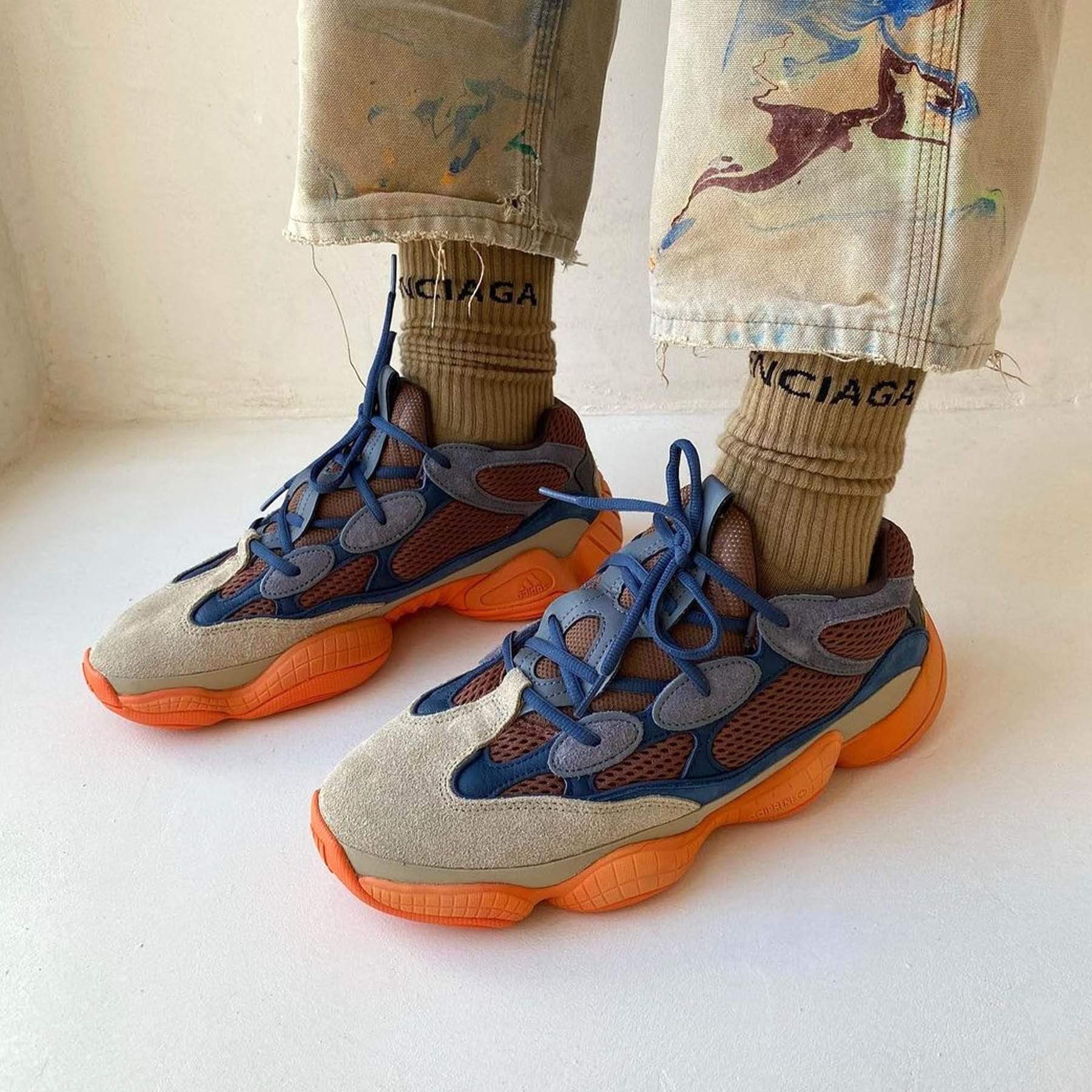 adidas Yeezy 500 'Enflame' — UK 3.5 | EU 36 | US 4 — Lifestyle View