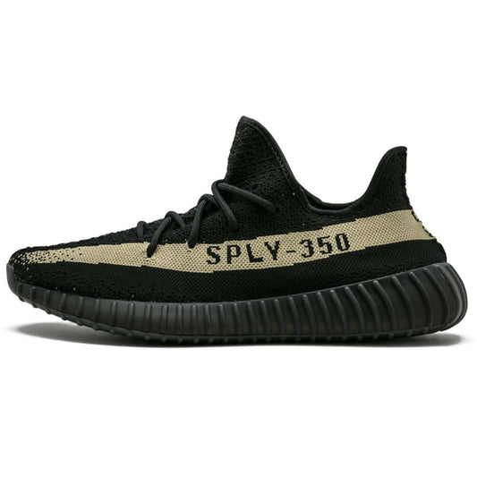 Adidas Originals Yeezy Boost 350 V2 Green — UK 3.5 | EU 36 | US 4 — Front View