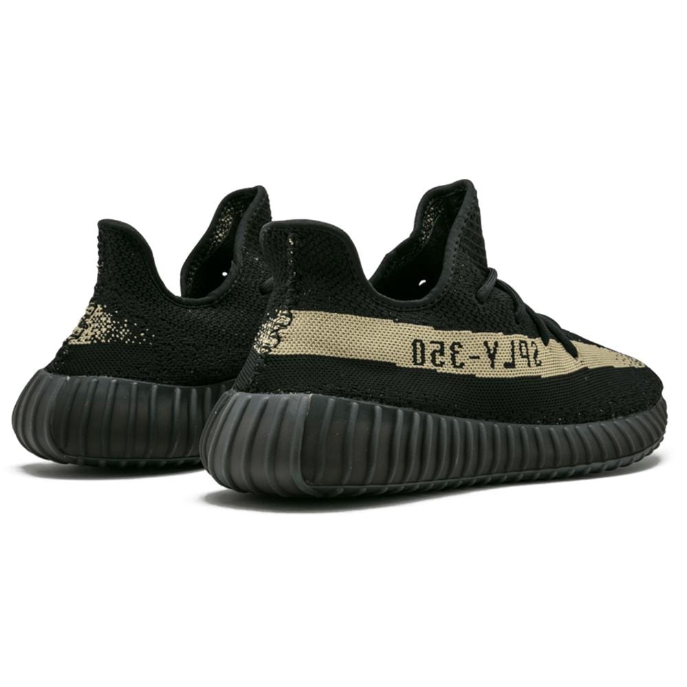 Adidas Originals Yeezy Boost 350 V2 Green — UK 3.5 | EU 36 | US 4 — Back View