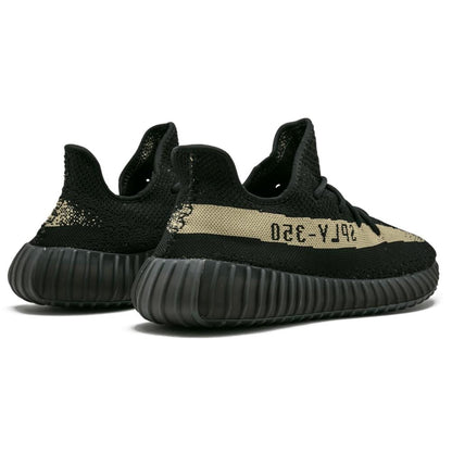 Adidas Originals Yeezy Boost 350 V2 Green — UK 3.5 | EU 36 | US 4 — Back View