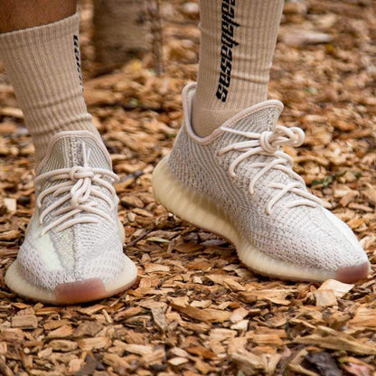 Adidas Yeezy Boost 350 V2 'Citrin Non-Reflective' — 3 UK | 35.5 EU — Lifestyle View