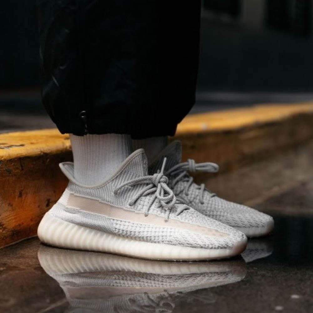 adidas Yeezy Boost 350 V2 Lundmark (Non Reflective) — 3 UK | 35.5 EU — Lifestyle View