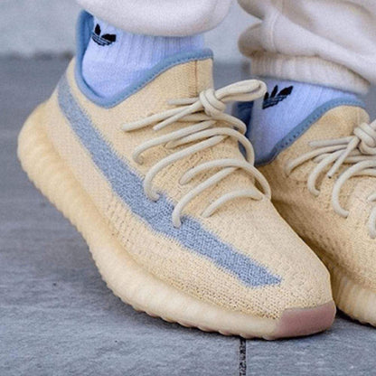Yeezy Boost 350 V2 Linen — UK 3.5 | EU 36 | US 4 — Lifestyle View