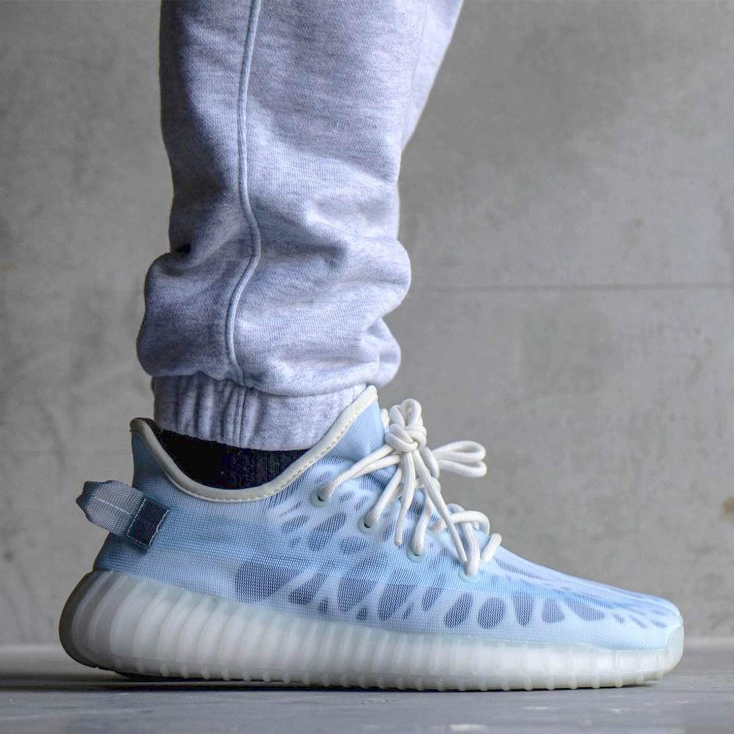 adidas Yeezy Boost 350 V2 'Mono Ice' — UK 3.5 | EU 36 | US 4 — Lifestyle View