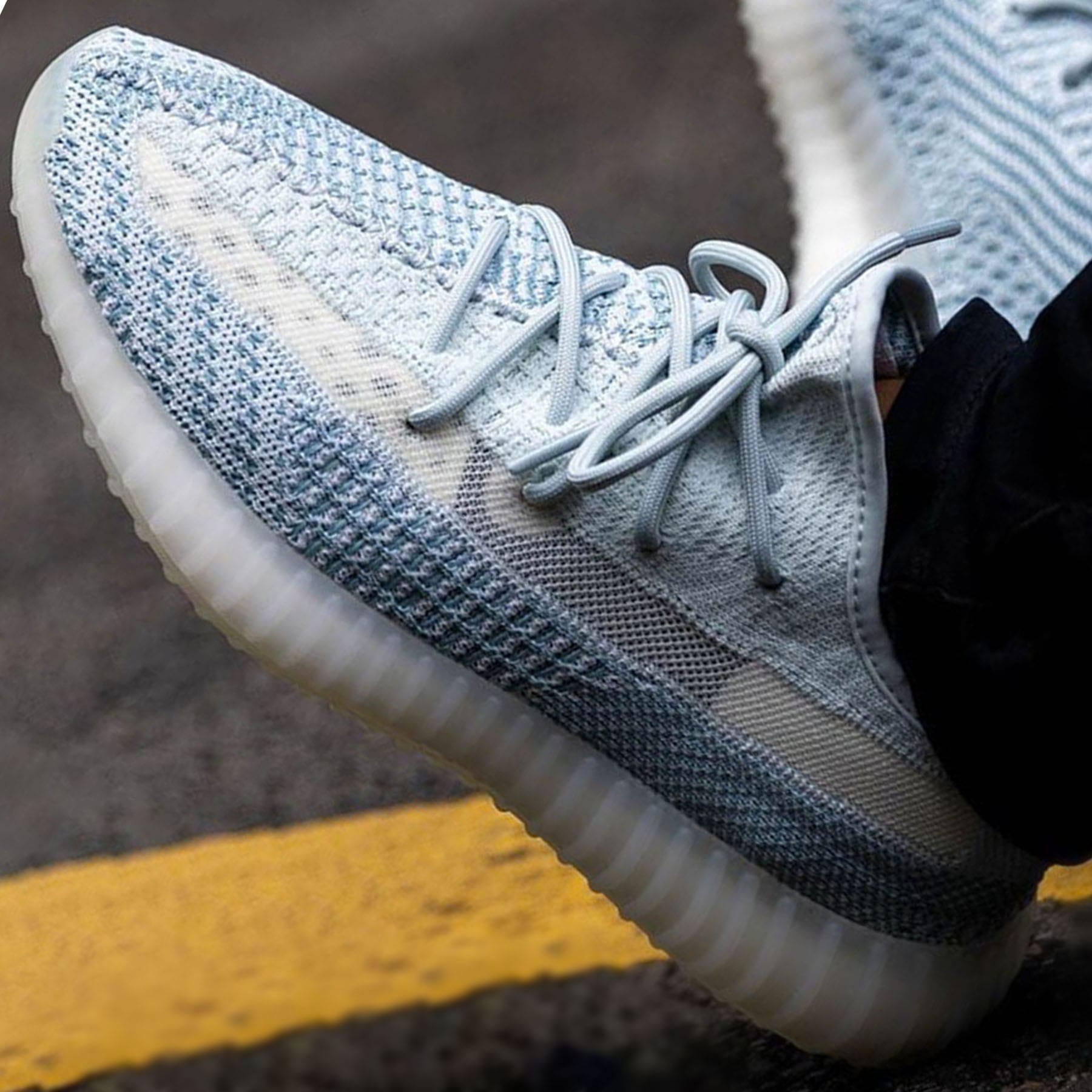 adidas Yeezy Boost 350 V2 'Cloud White Reflective' — UK 3.5 | EU 36 | US 4 — Lifestyle View