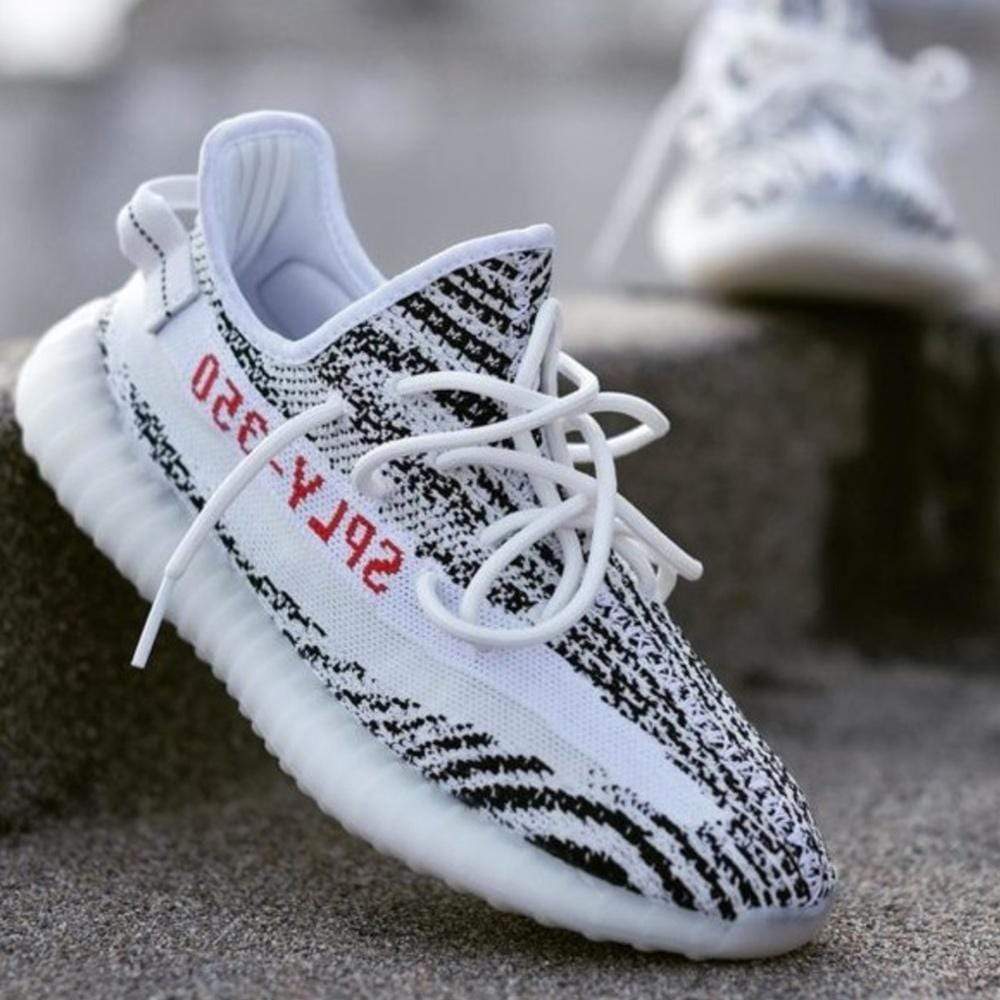 adidas Originals Yeezy Boost 350 V2 Zebra — 3 UK | 35.5 EU — Lifestyle View