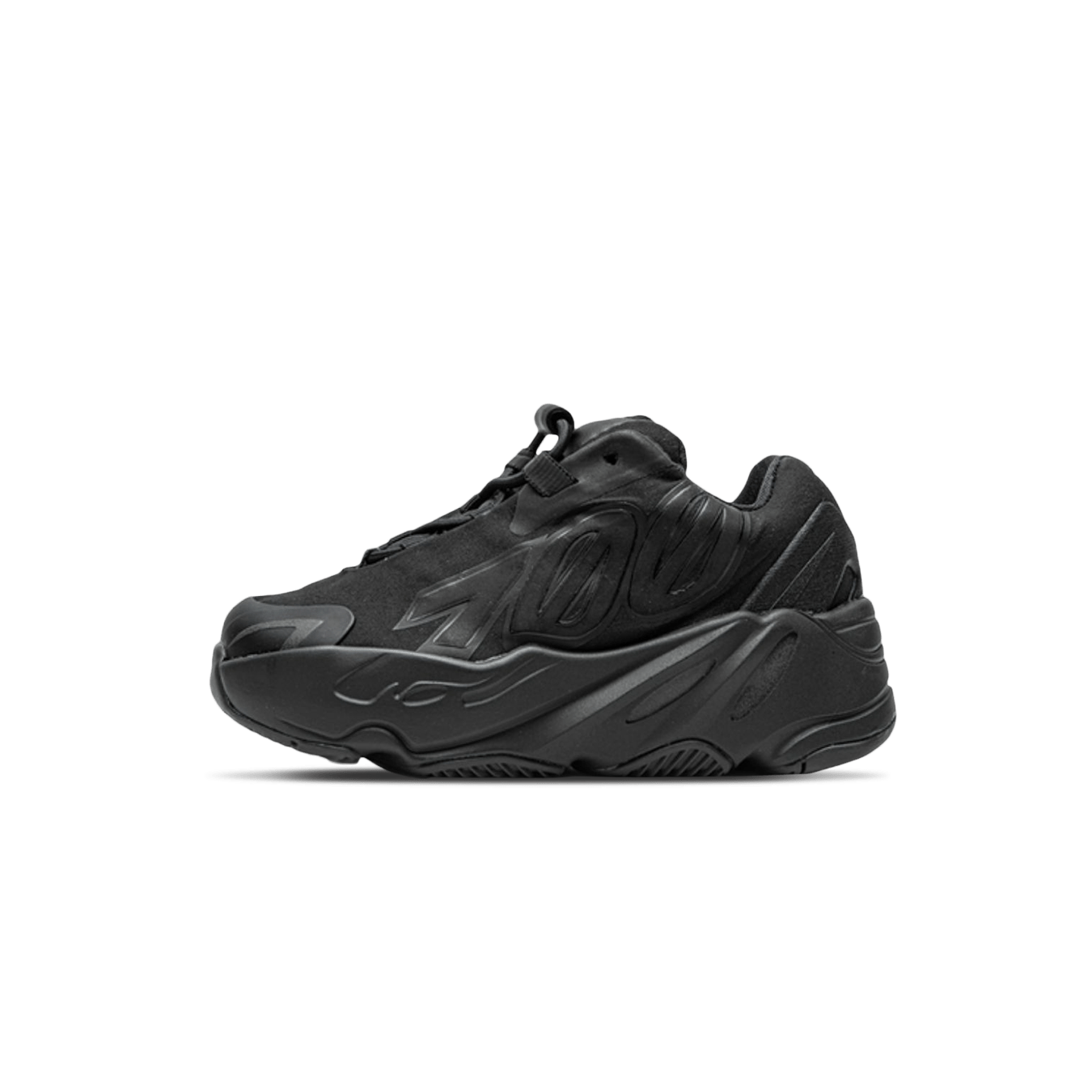 adidas Yeezy Boost 700 MNVN Infant 'Triple Black' — UK 0k | EU 16 | US 1k — Front View