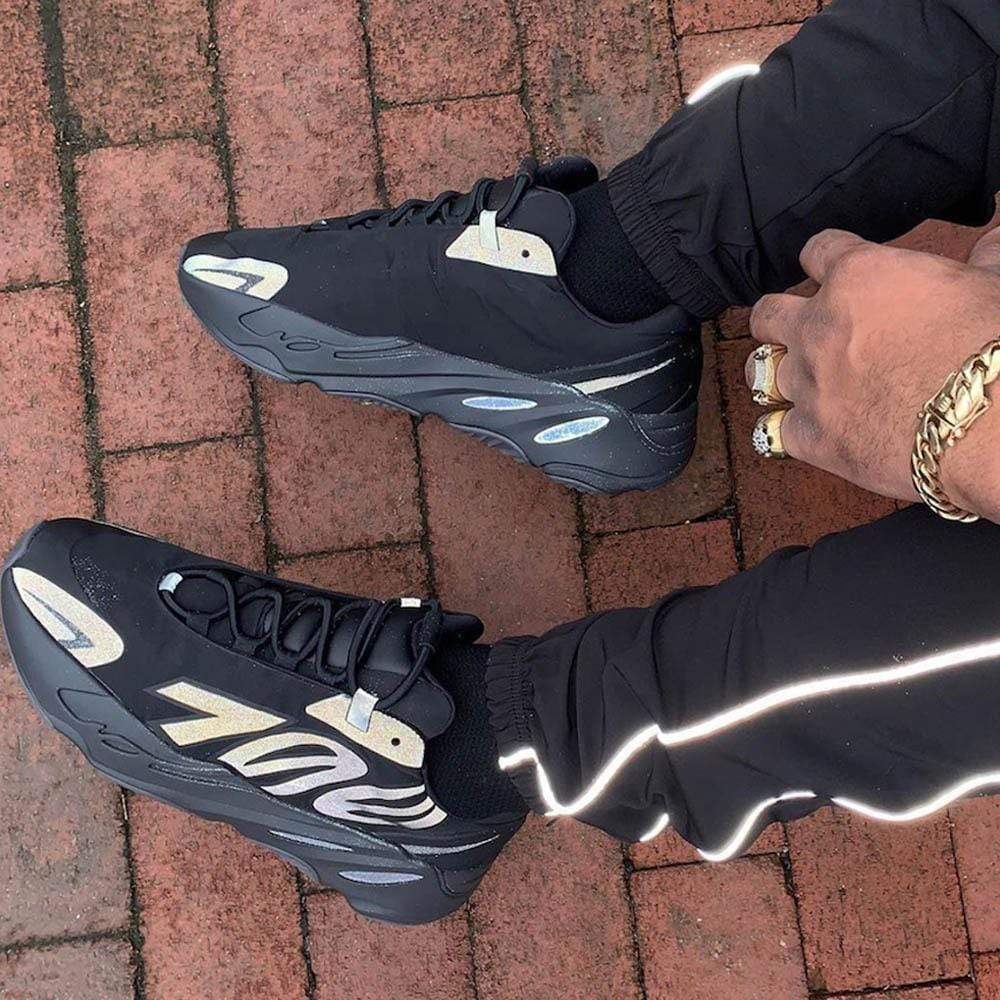 Yeezy Boost 700 MNVN 'Triple Black' — UK 3.5 | EU 36 | US 4 — Lifestyle View