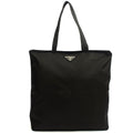 Prada Tote Nylon Tote Bag in Black, Nylon — Front View
