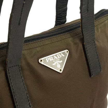 Prada Tote Nylon Tote Bag in Green, Nylon — Lifestyle View