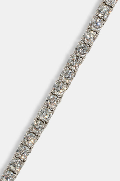 Cernucci Tennis Chain - 3mm - White — 16" — Top View
