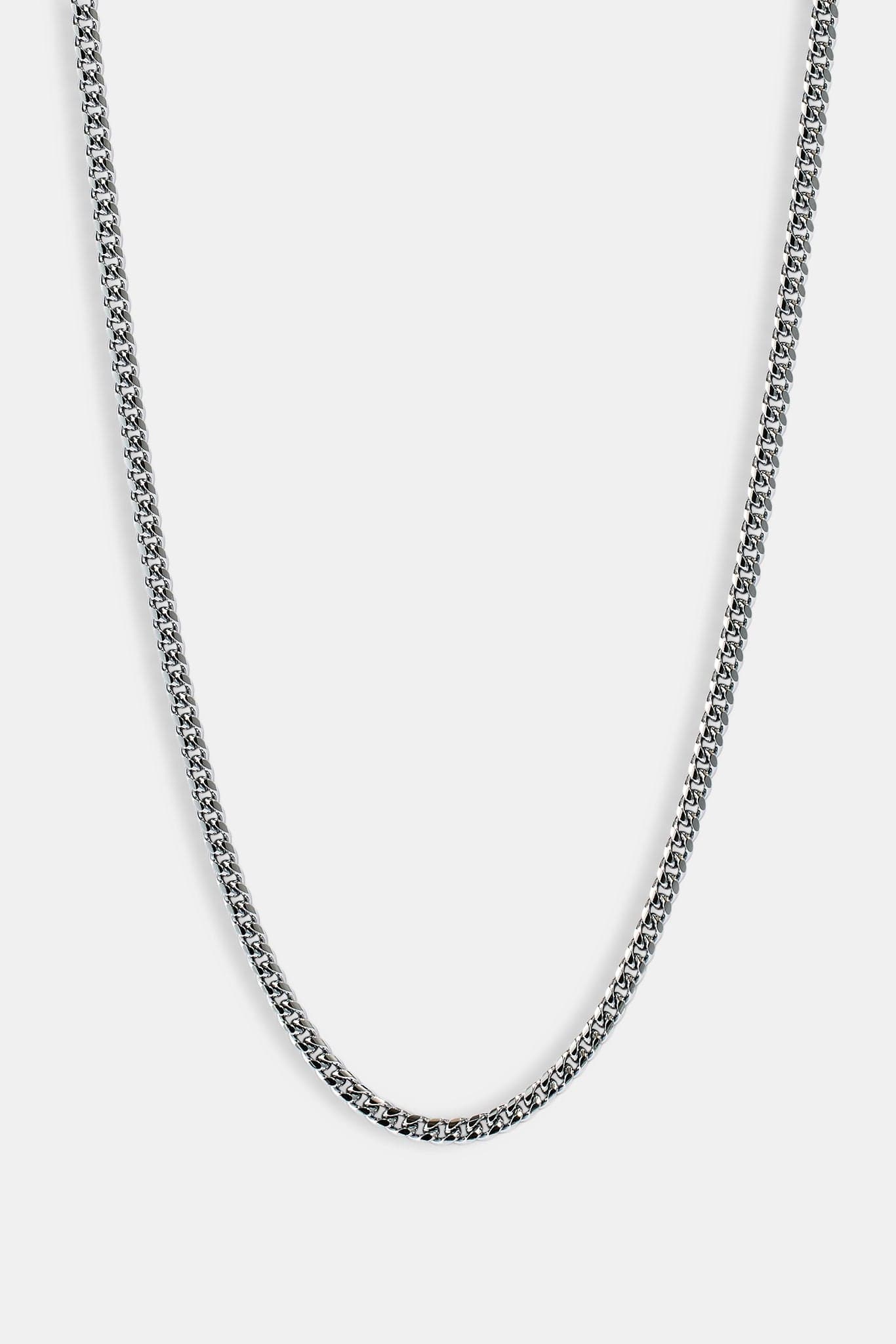 Cernucci Miami Cuban Chain - 5mm - White — 16" — Side View