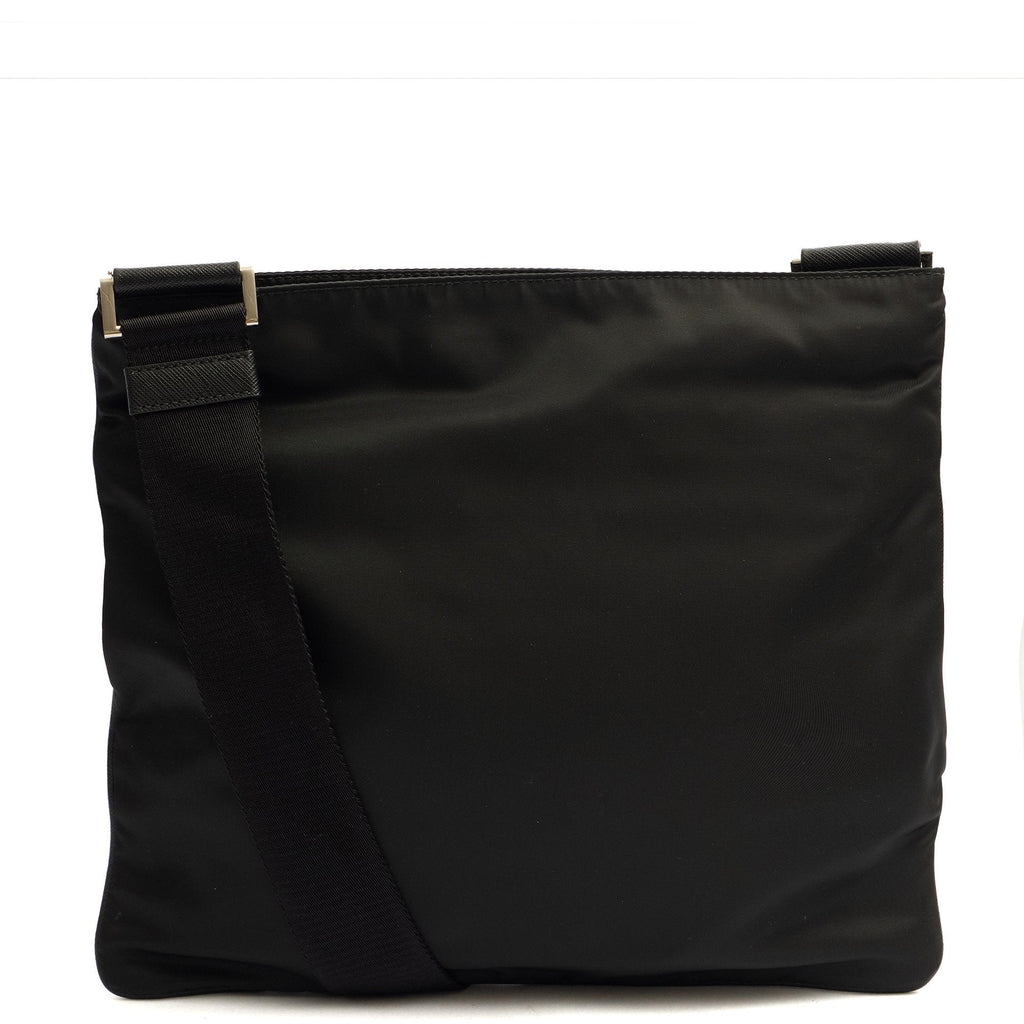 Prada Cross Body Nylon Messenger in Black, Nylon — Alternate View 15