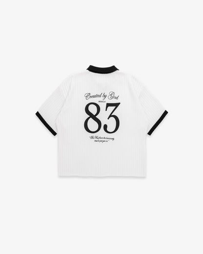 Benir Clothing Bénir Club Shirt 25/26 - White — XS — Lifestyle View